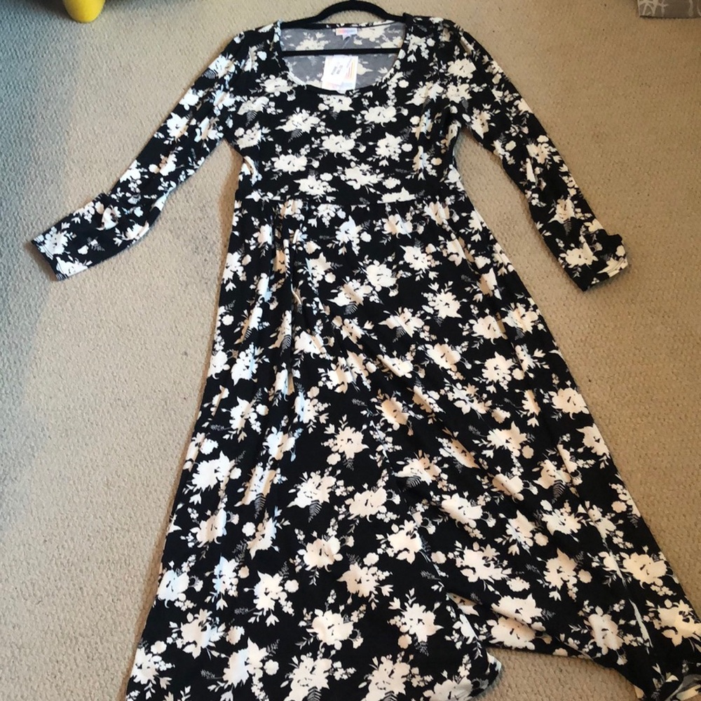 Lularoe Ryane long-sleeved maxi dress NWT